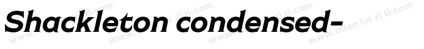 Shackleton condensed字体转换